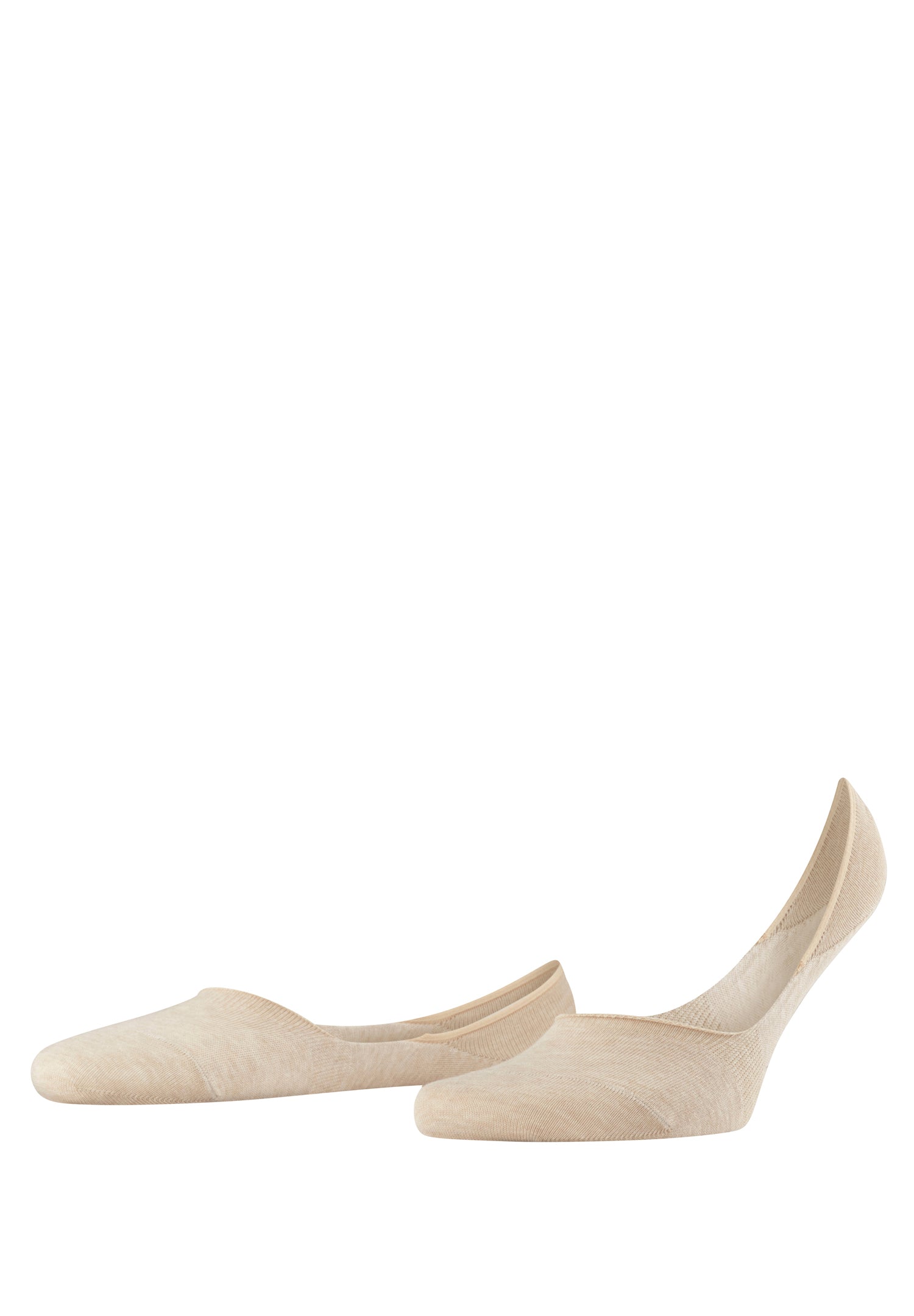 12498 Invisible Cotton Falke Steps Invisible Sock - 4650 Sand Melange