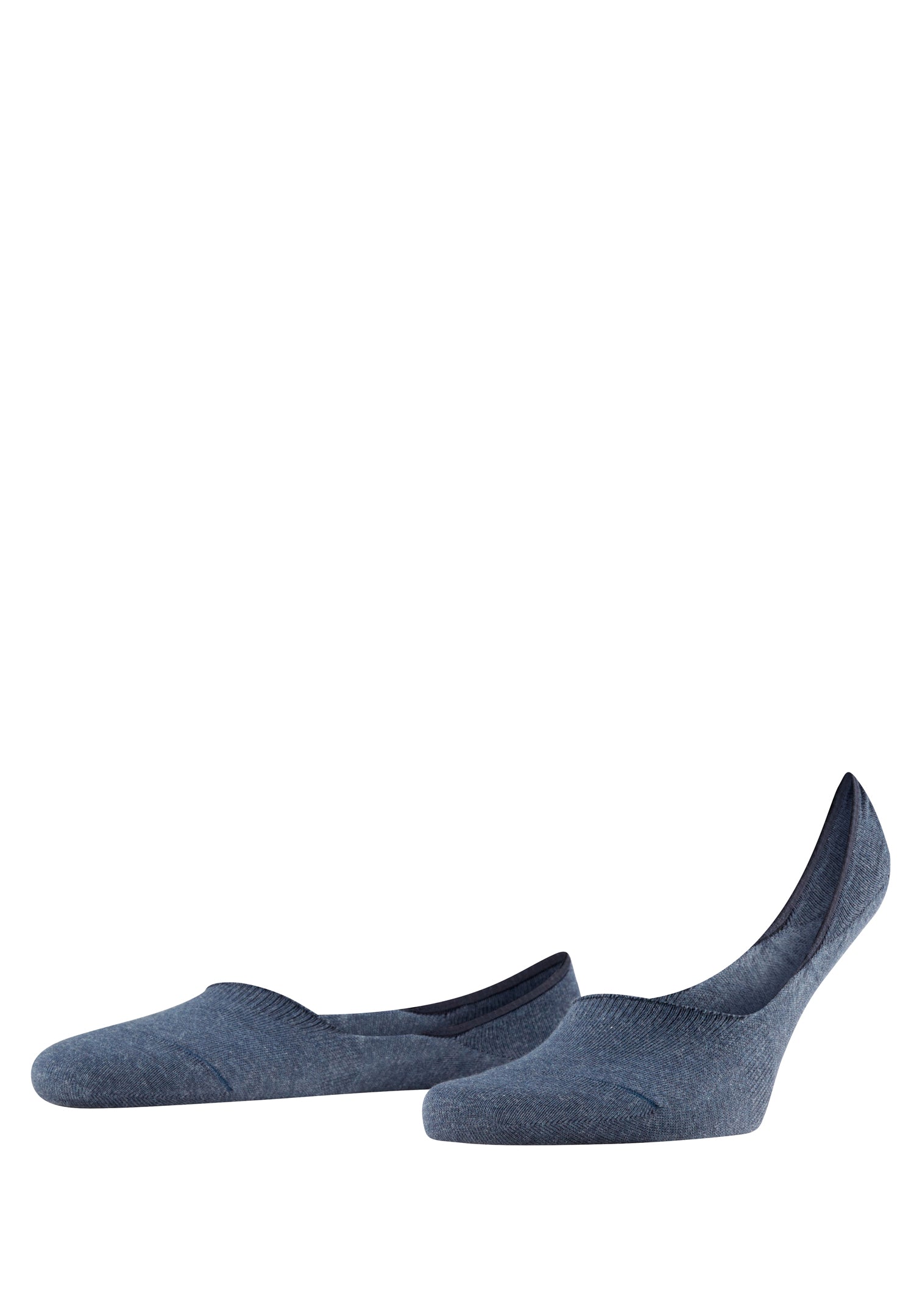 12498 Invisible Cotton Falke Steps Invisible Sock - 6127 Navy Melange