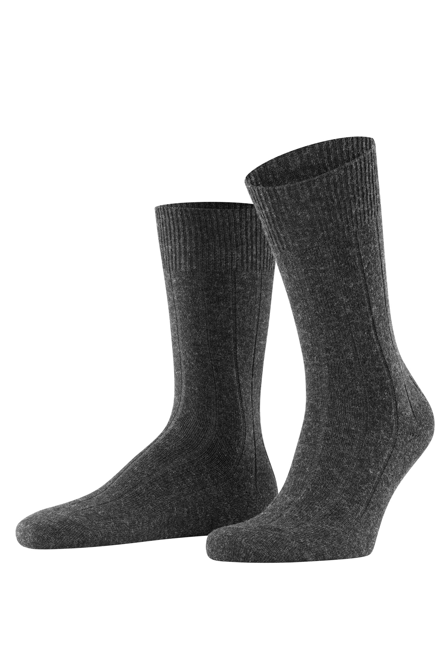 14423 Lhasa Rib Sock Lhasa Rib Sock - 3080 Anthracite Melange