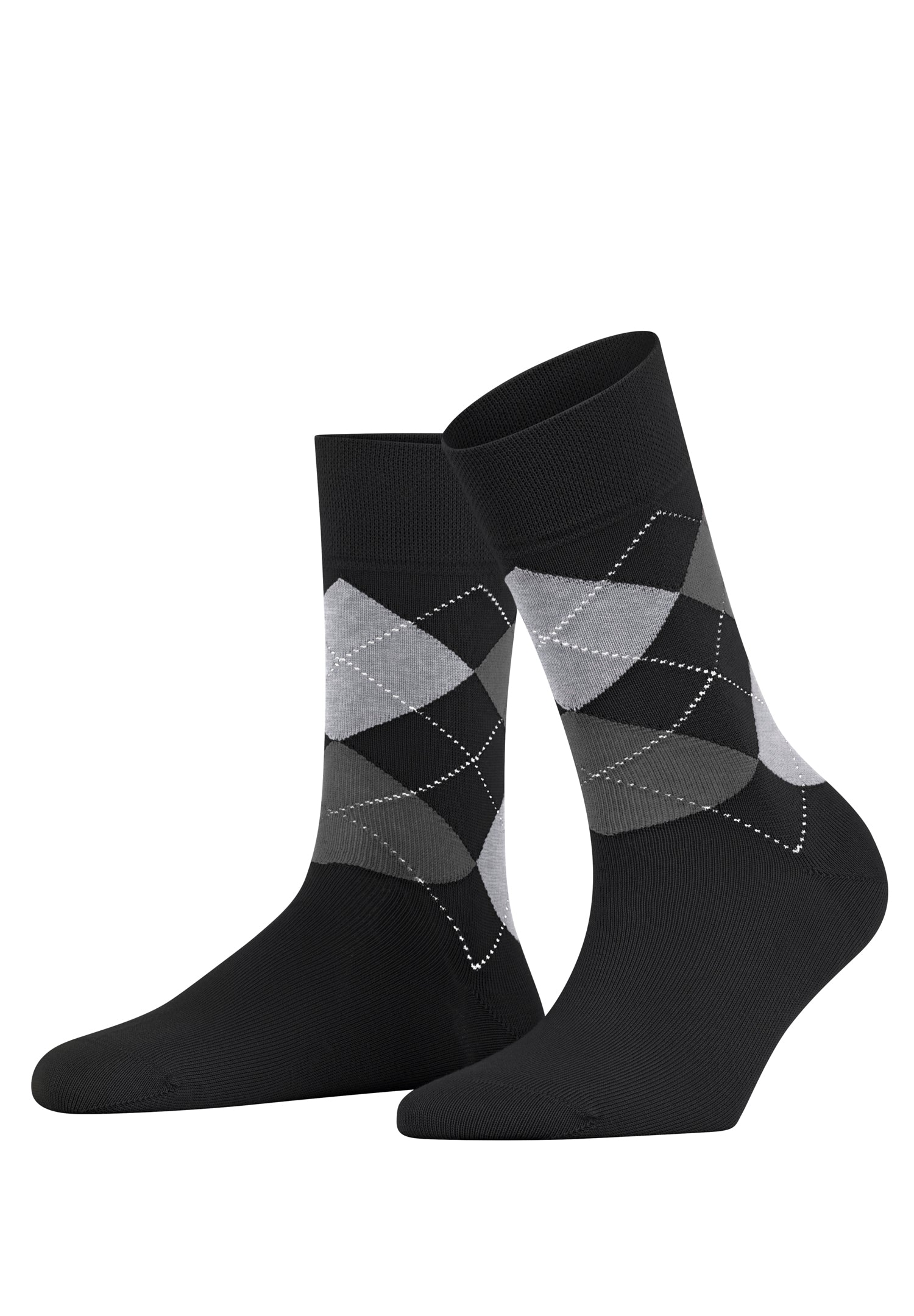 46039 Sensitive Argyle So Socks - 3000 Black