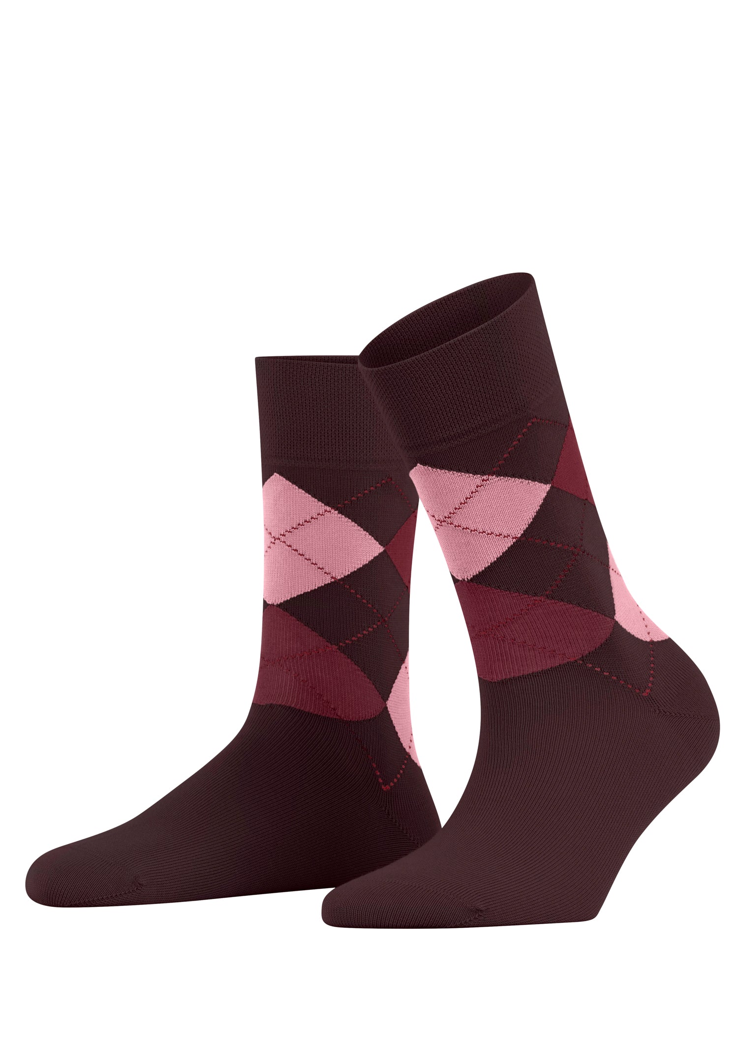 46039 Sensitive Argyle So Socks - 8100 Bordeaux