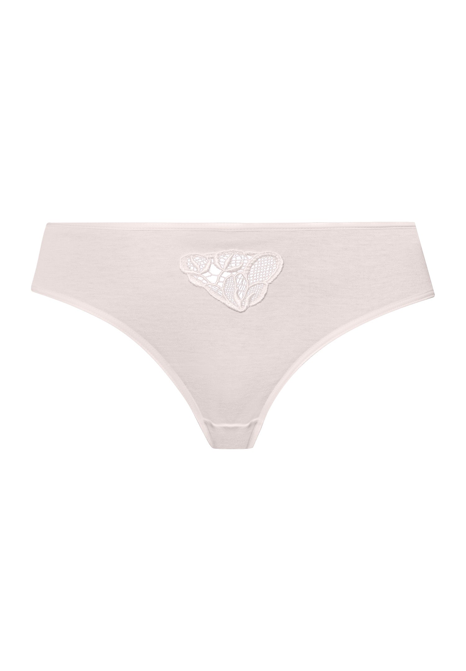 Belina Embroidered Cotton Hi-Cut Brief | Rosewater 70876-2111