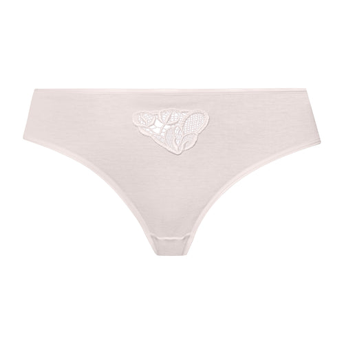 Belina Embroidered Cotton Hi-Cut Brief | Rosewater 70876-2111