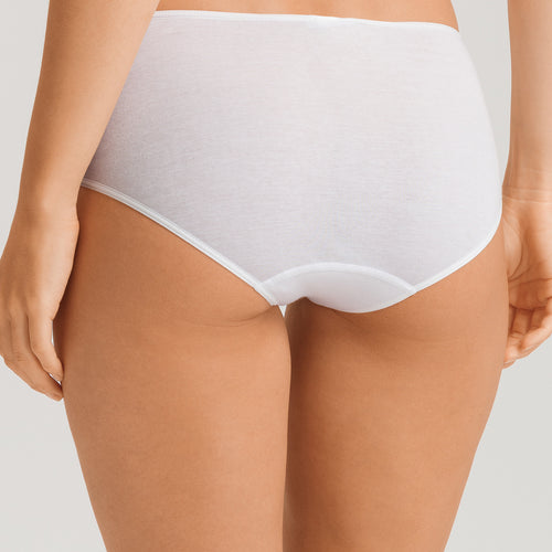 Belina Embroidered Cotton Full Brief | White 70877-101