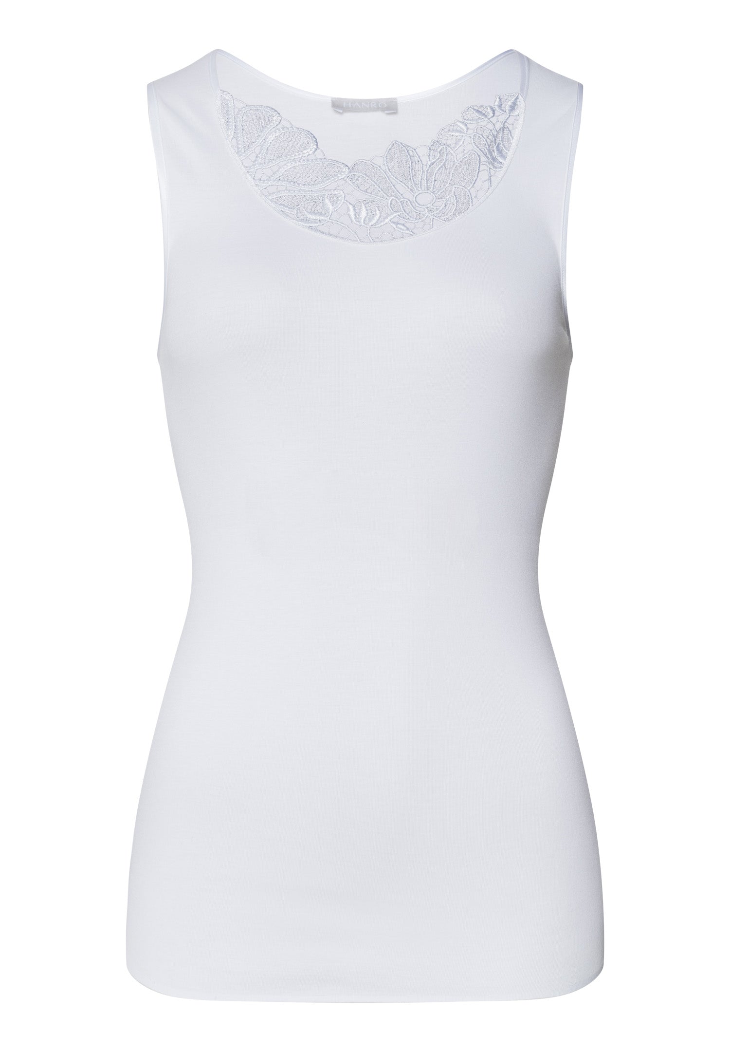 Belina Cotton Round Neck Tank Top | White 70879-101