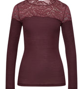 70900 Maria Long Sleeve Shirt - 2483 Deep Maroon