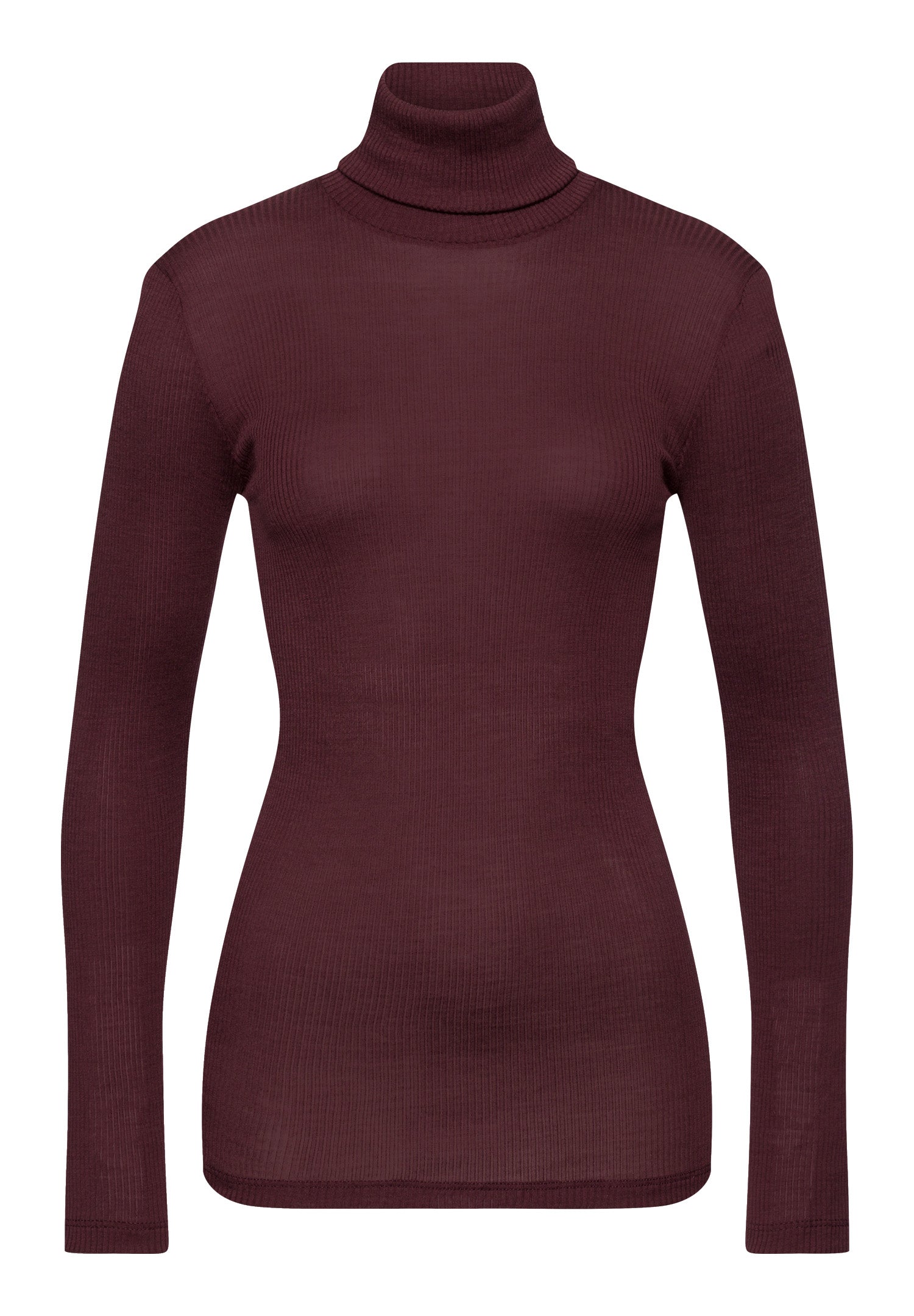 70901 Maria Turtleneck Shirt - 2483 Deep Maroon