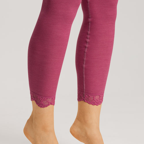 70910 Woolen Lace Leggings - 2414 Rose Wine