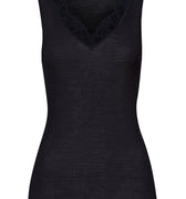 Woolen Lace Tank Top | Black 70912-019