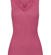 70912 Woolen Lace Tank Top - 2414 Rose Wine