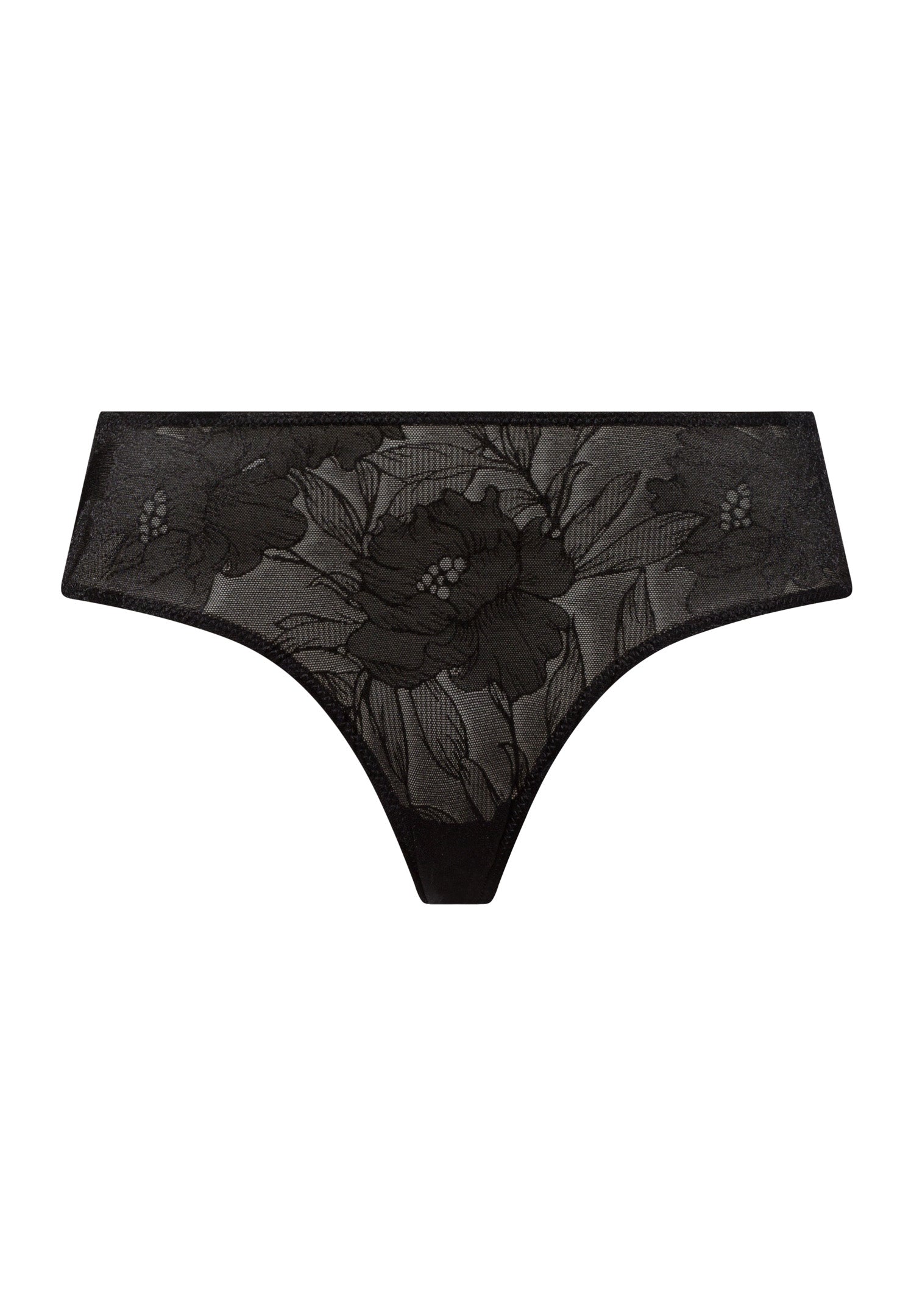 70927 Tina Hi Cut Brief - 2199 Black Beauty