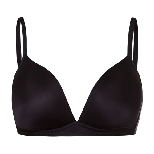 71071 Satin Deluxe Soft Cup Bra - 019 Black