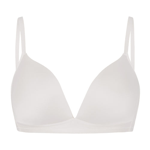 71071 Satin Deluxe Soft Cup Bra - 102 Off White