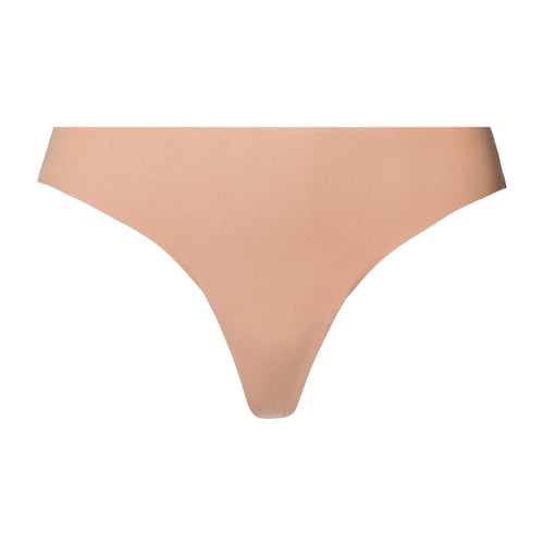 Invisible Cotton Cotton Blend Thong | Beige 71242-1272