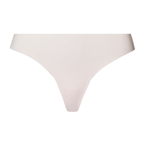 Invisible Cotton Cotton Blend Thong | Powder 71242-1381