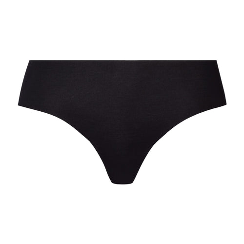 Invisible Cotton Cotton Blend Hi-Cut Brief | Black 71243-019