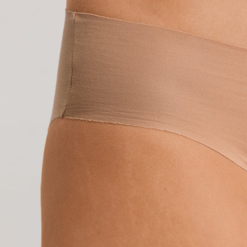 Invisible Cotton Cotton Blend Hi-Cut Brief | Beige 71243-1272