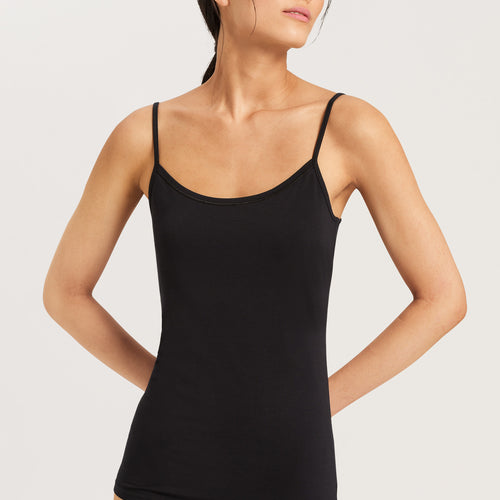 71412 Cotton Sensation Spaghetti Cami - 019 Black