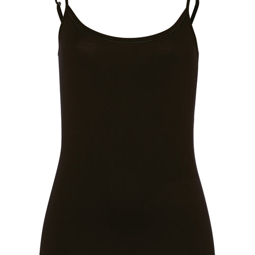 71412 Cotton Sensation Spaghetti Cami - 019 Black