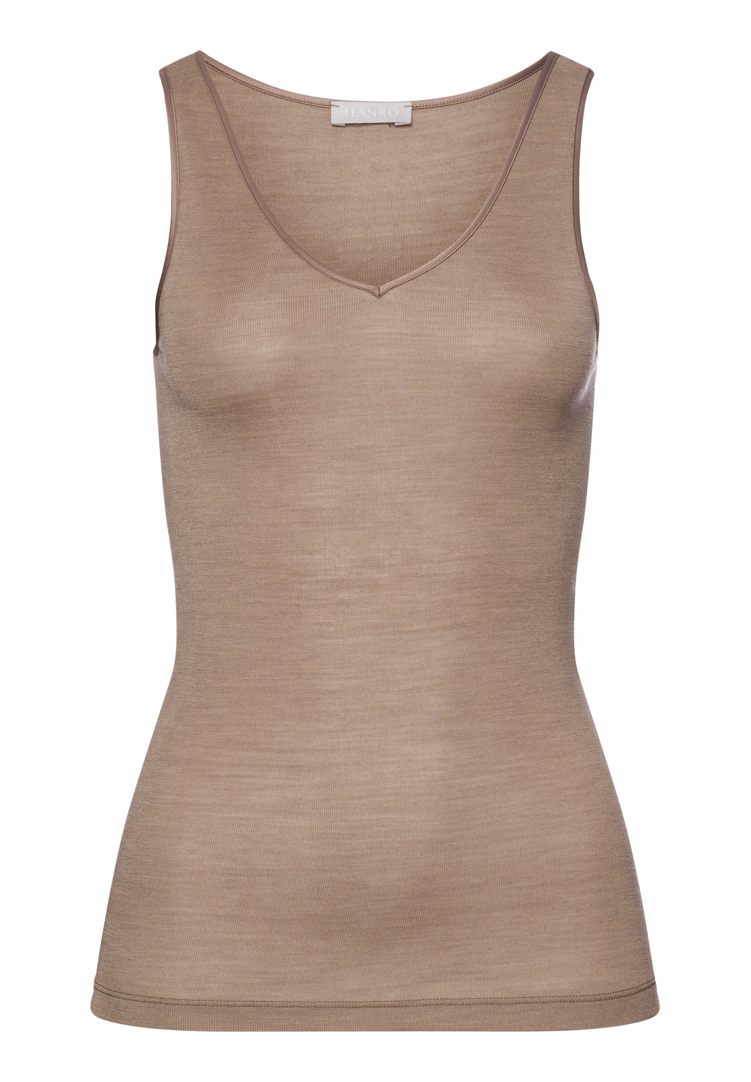 71416 Woolen Silk W Tank Top - 2847 Taupe