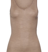 71416 Woolen Silk W Tank Top - 2847 Taupe