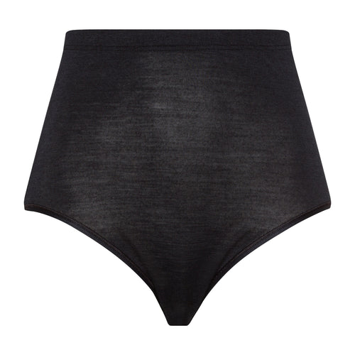 71420 Woolen Silk W Full Brief - 018 Black