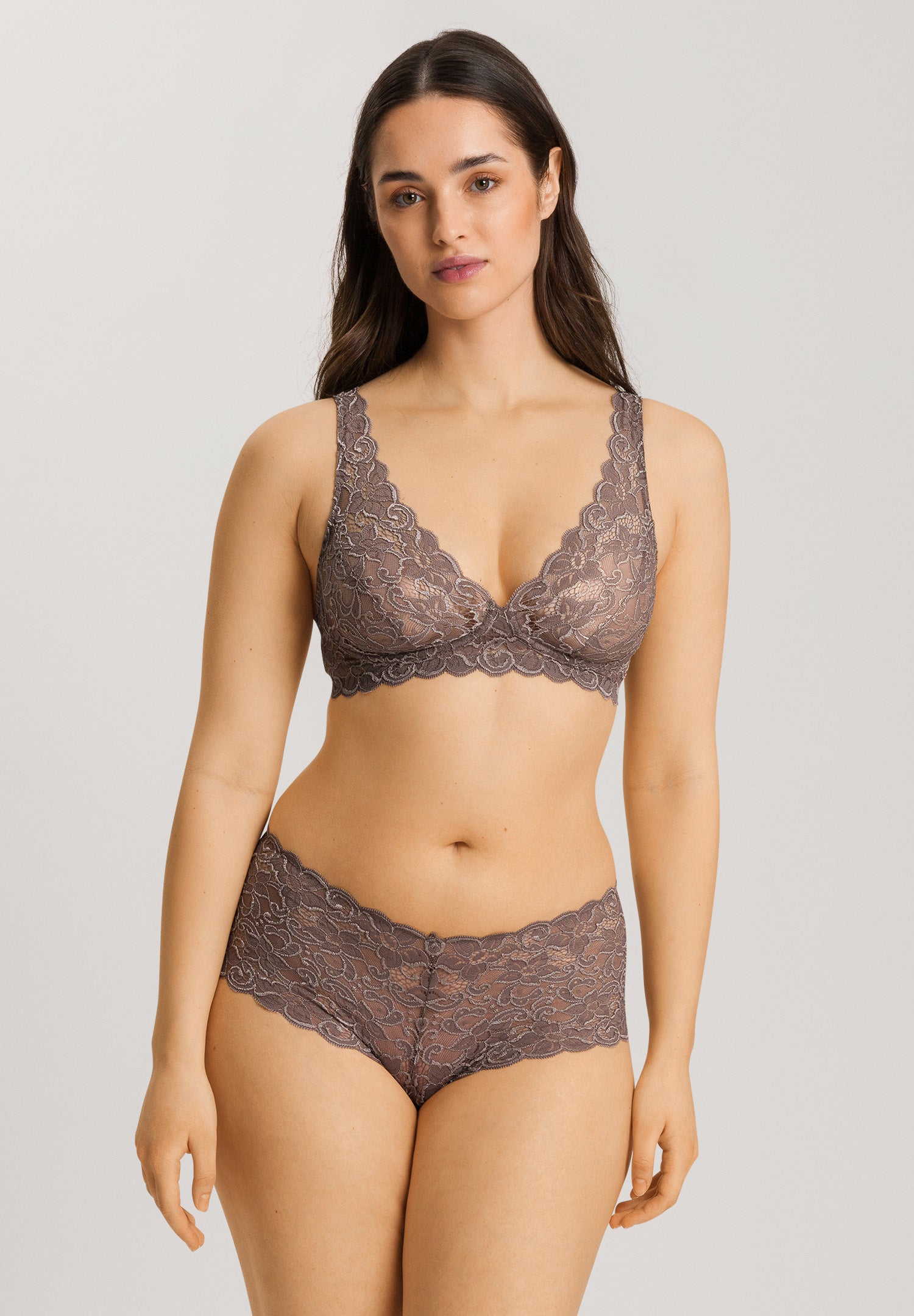 71465 Luxury Moments Lace Soft Cup Bra - 2756 Stonewash