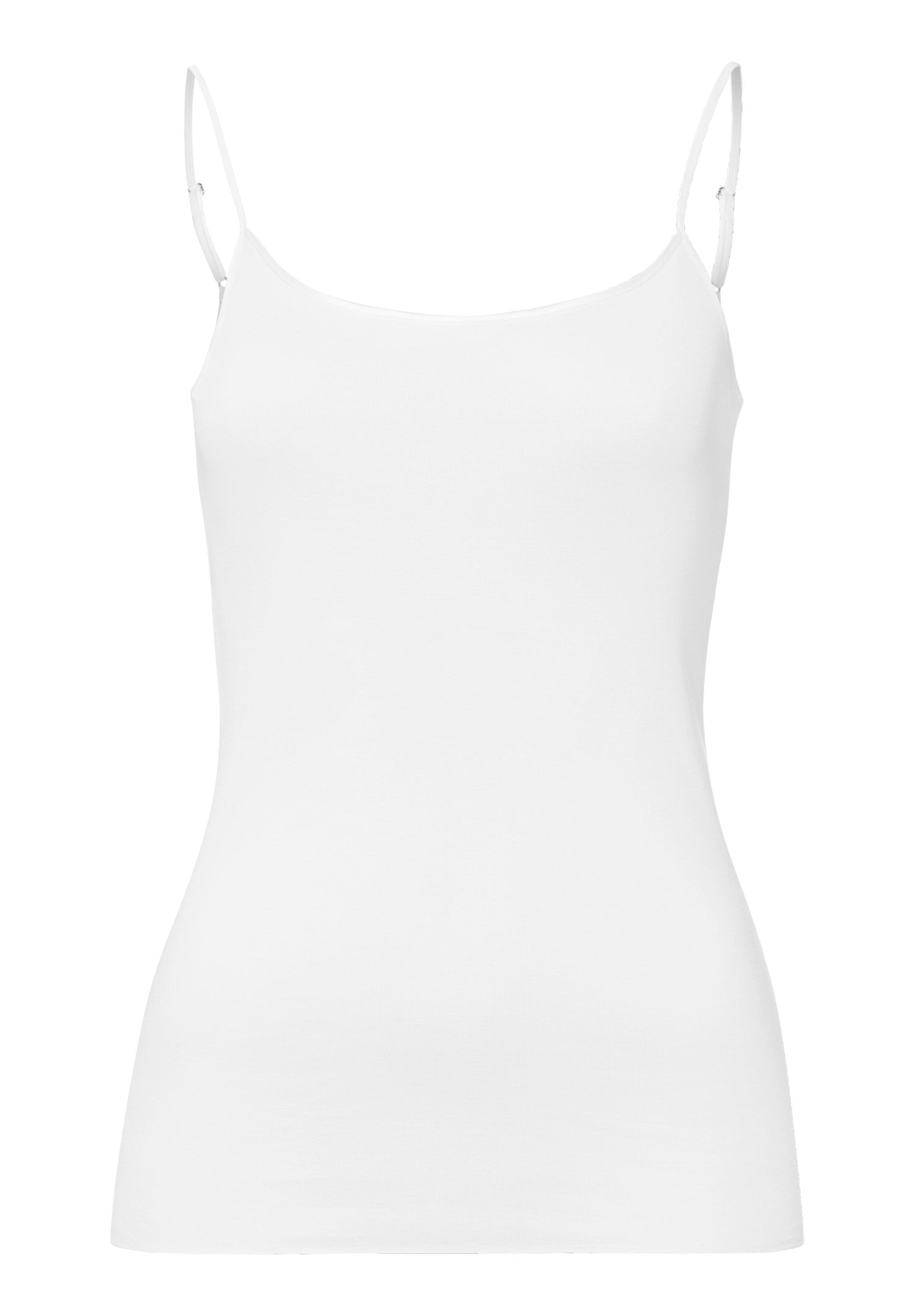 71600 Cotton Seamless Spaghetti Camisole - 101 White