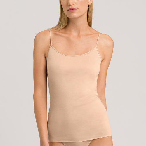 71600 Cotton Seamless Spaghetti Camisole - 274 Beige