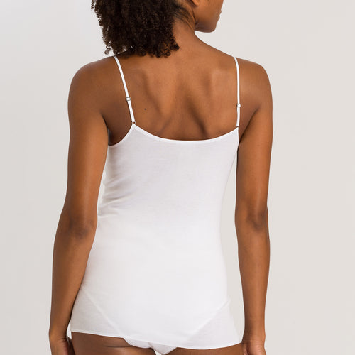 71601 Cotton Seamless V-Neck Camisole - 101 White