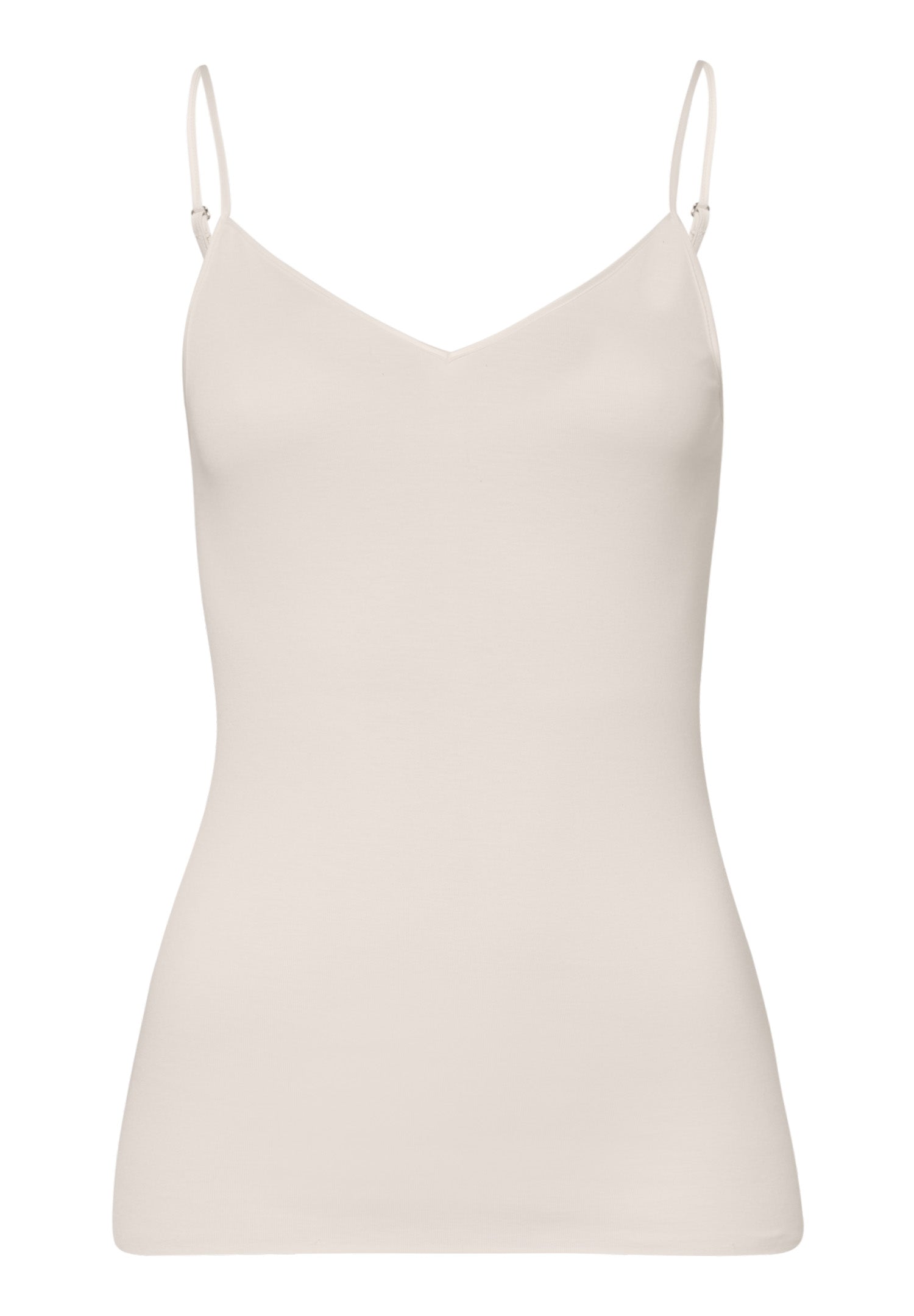 71601 Cotton Seamless V-Neck Camisole - 116 Pale Cream