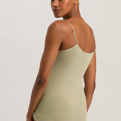 71601 Cotton Seamless V-Neck Camisole - 2720 Moss Green