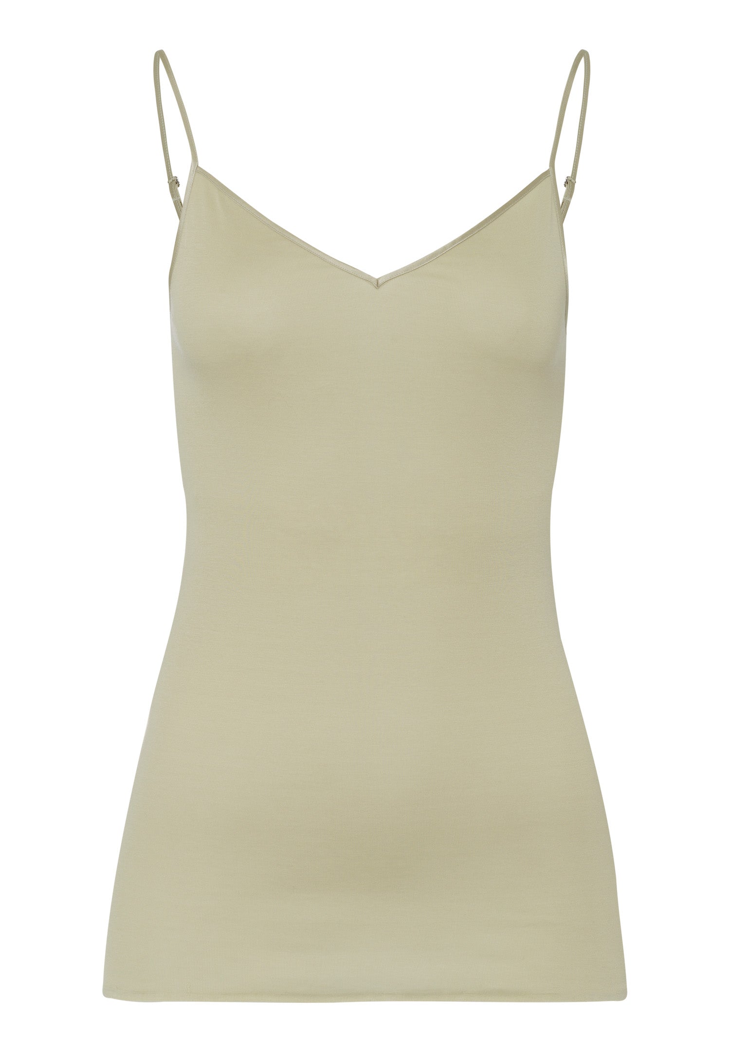 71601 Cotton Seamless V-Neck Camisole - 2720 Moss Green