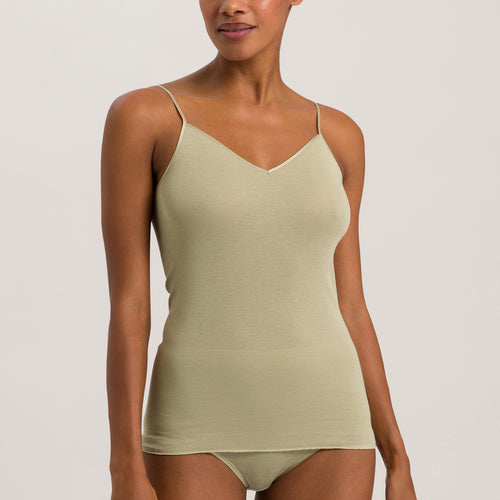 71601 Cotton Seamless V-Neck Camisole - 2720 Moss Green