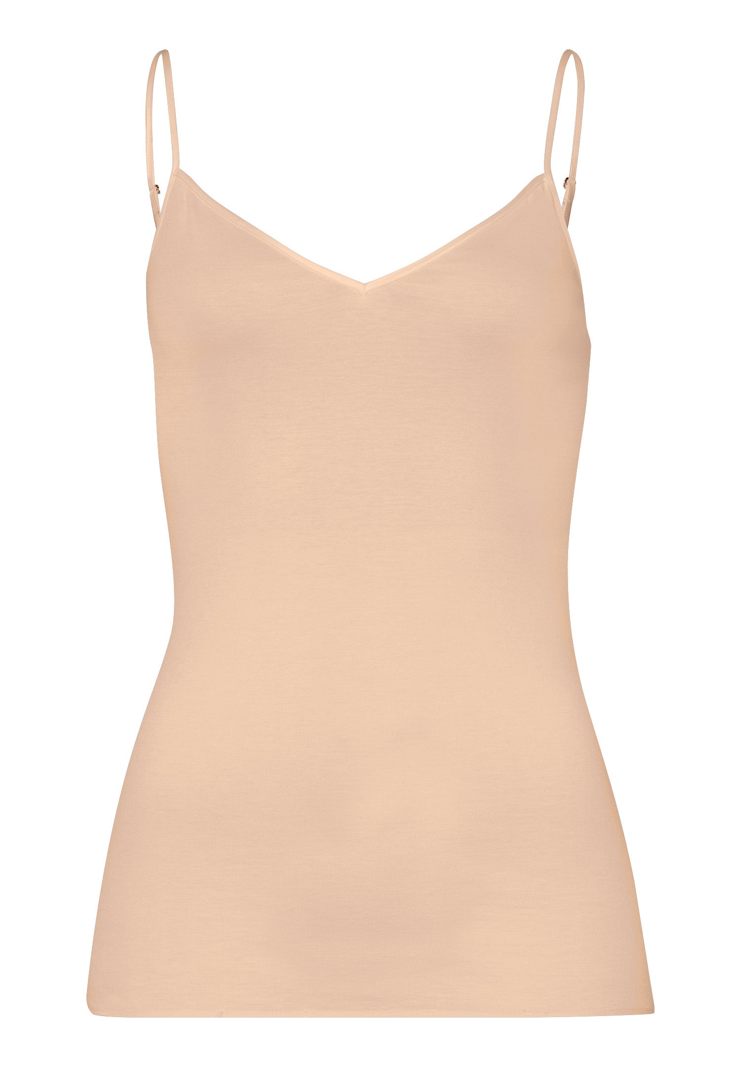 71601 Cotton Seamless V-Neck Camisole - 274 Beige