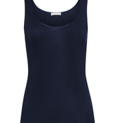 71604 Cotton Seamless Round Neck Tank - 1610 Deep Navy