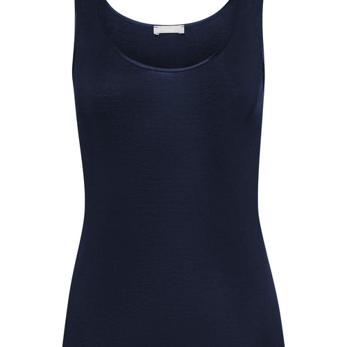 71604 Cotton Seamless Round Neck Tank - 1610 Deep Navy