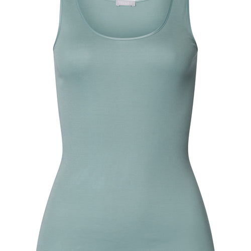 Cotton Seamless Round Neck Cotton Tank Top | Tourmaline Blue 71604-2712