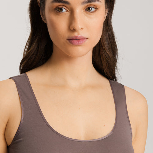 71604 Cotton Seamless Round Neck Tank - 2756 Stonewash