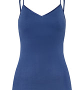 71605 Cotton Seamless Spaghetti Cami Padded - 2604 True Navy