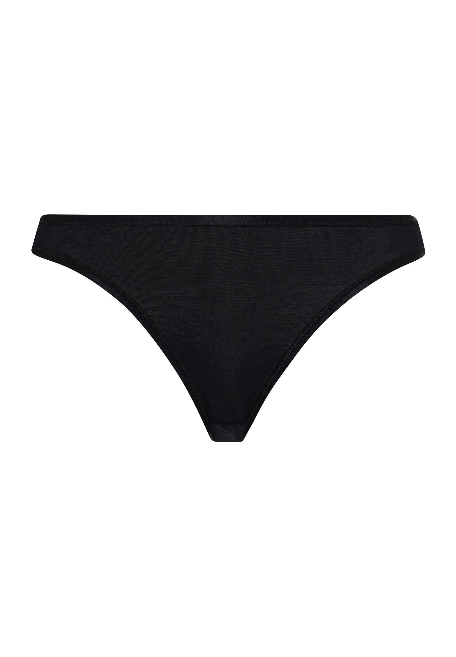 71624 Cotton Seamless High Cut Brief - 019 Black