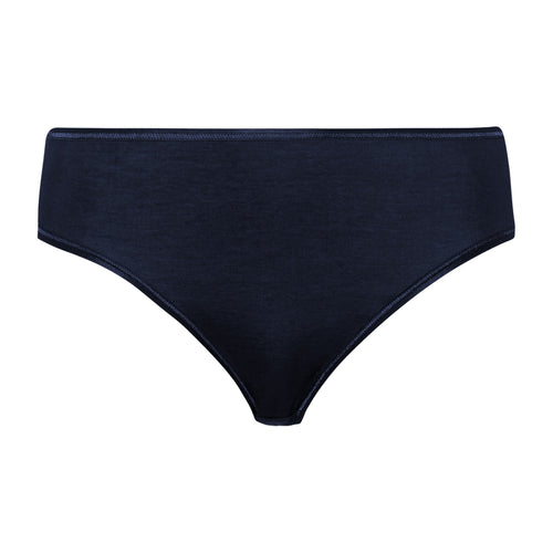 71626 Cotton Seamless Full High Cut Brief - 1610 Deep Navy