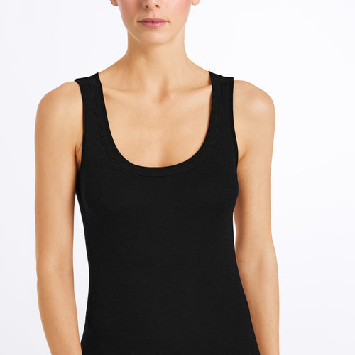 71653 Silk/Cashmere Tank Top - 019 Black