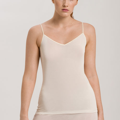 71716 Pure Silk Spaghetti Cami - 116 Pale Cream