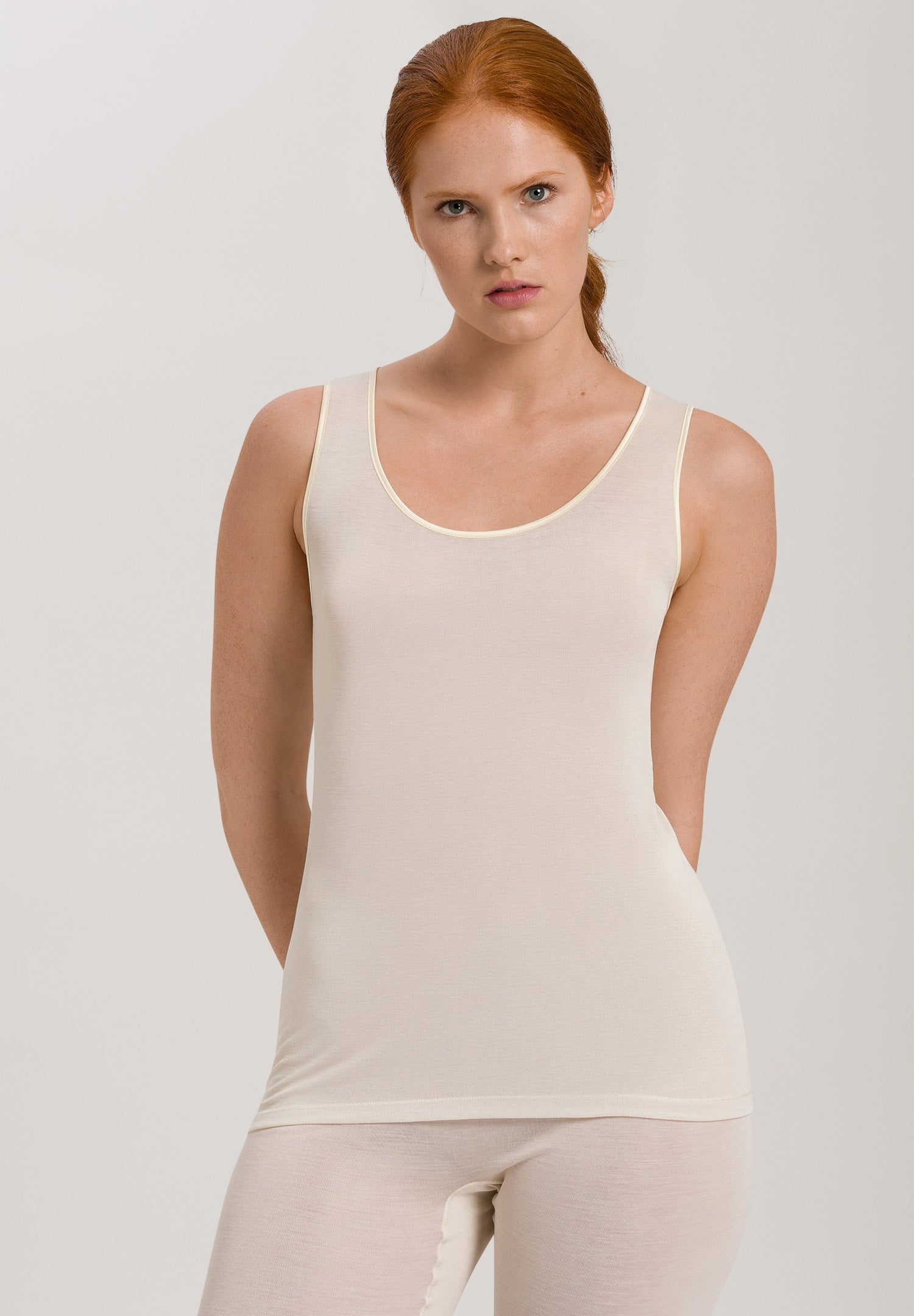 71717 Pure Silk Tank - 116 Pale Cream