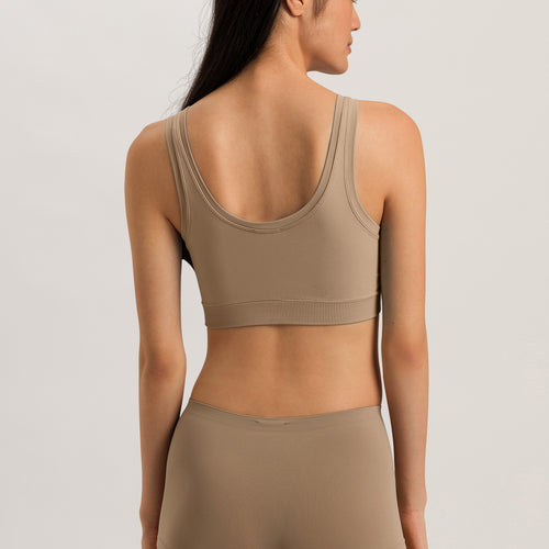 71806 Touch Feeling Crop Top Padded - 2828 Deep Taupe