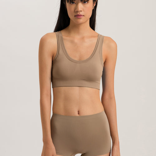 71806 Touch Feeling Crop Top Padded - 2828 Deep Taupe