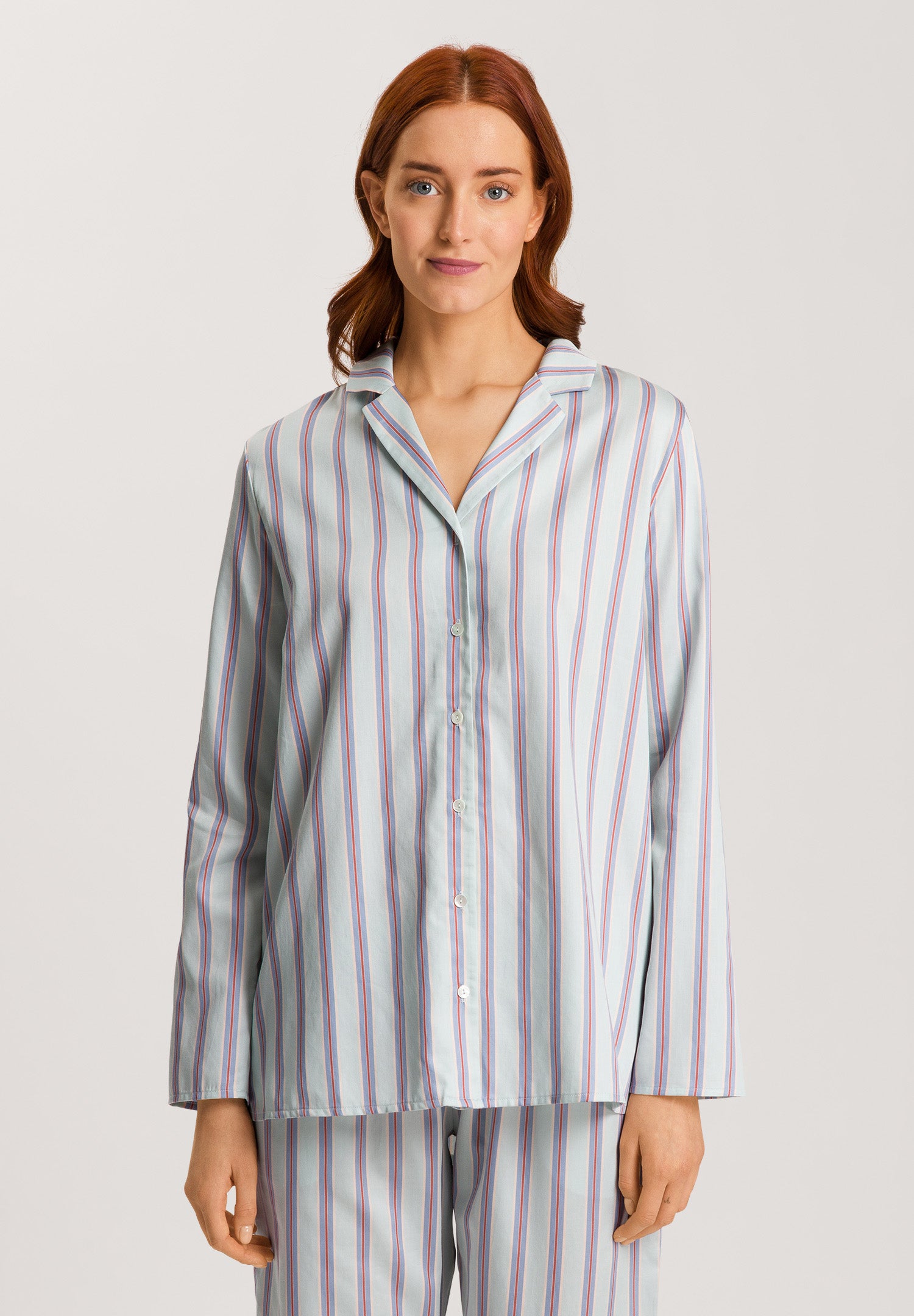 Sleep And Lounge Long Sleeve Pajama Set | Balanced Stripe 72414-2164