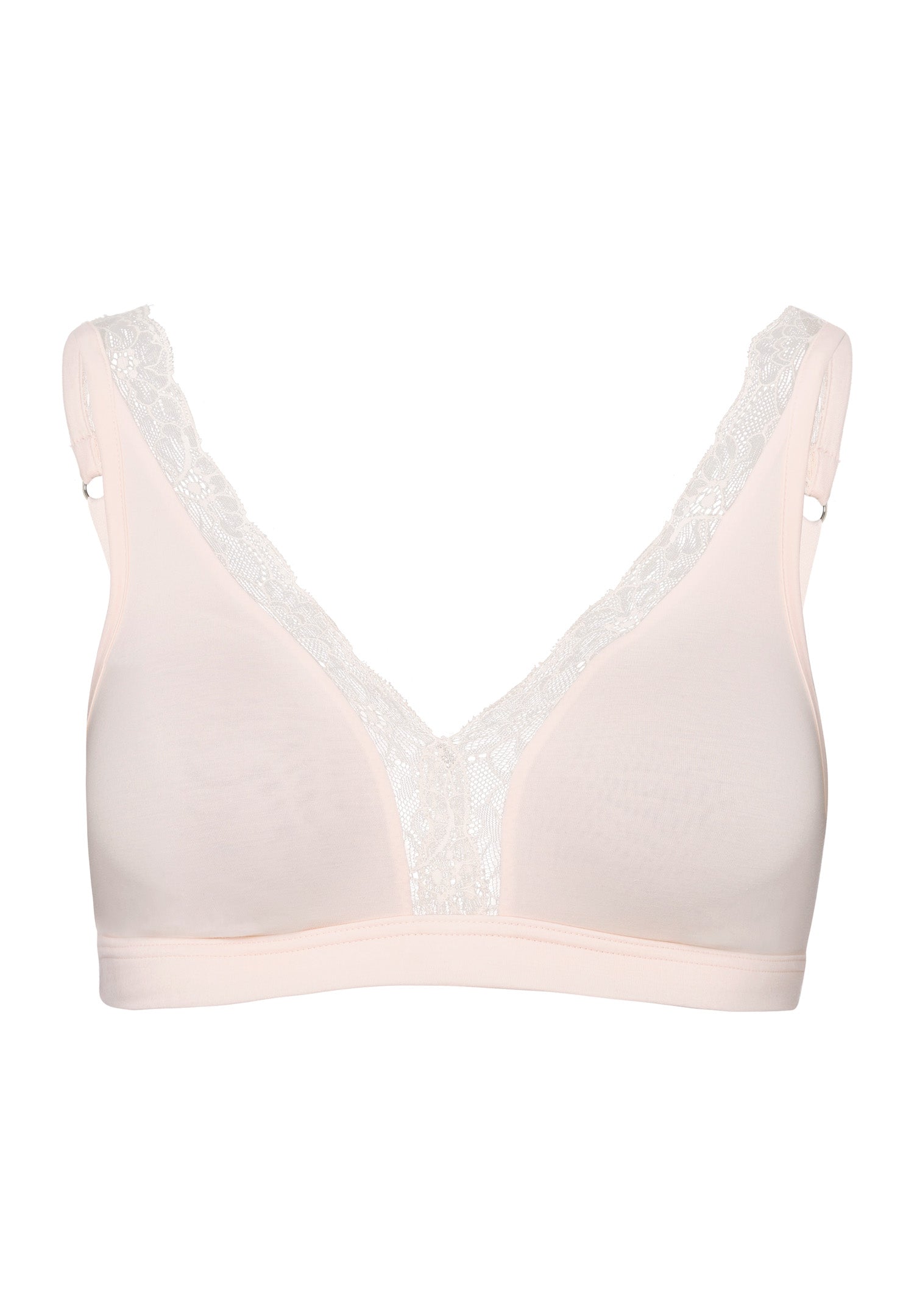 72431 Cotton Lace Soft Cup Bra - 1381 Powder