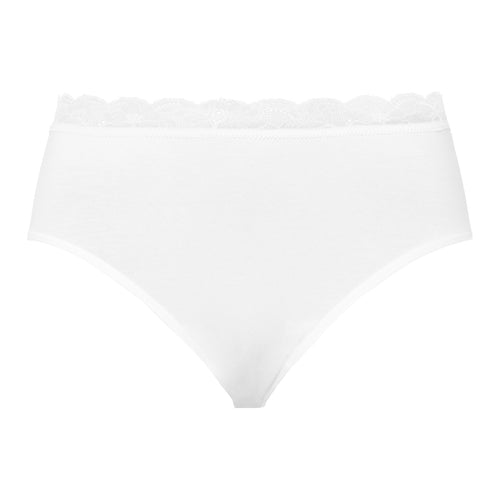 72436 Cotton Lace Full Brief - 101 White